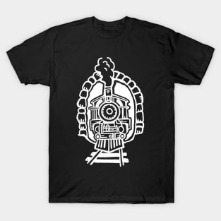 Train driver design railroad travel traveling by train T-Shirt